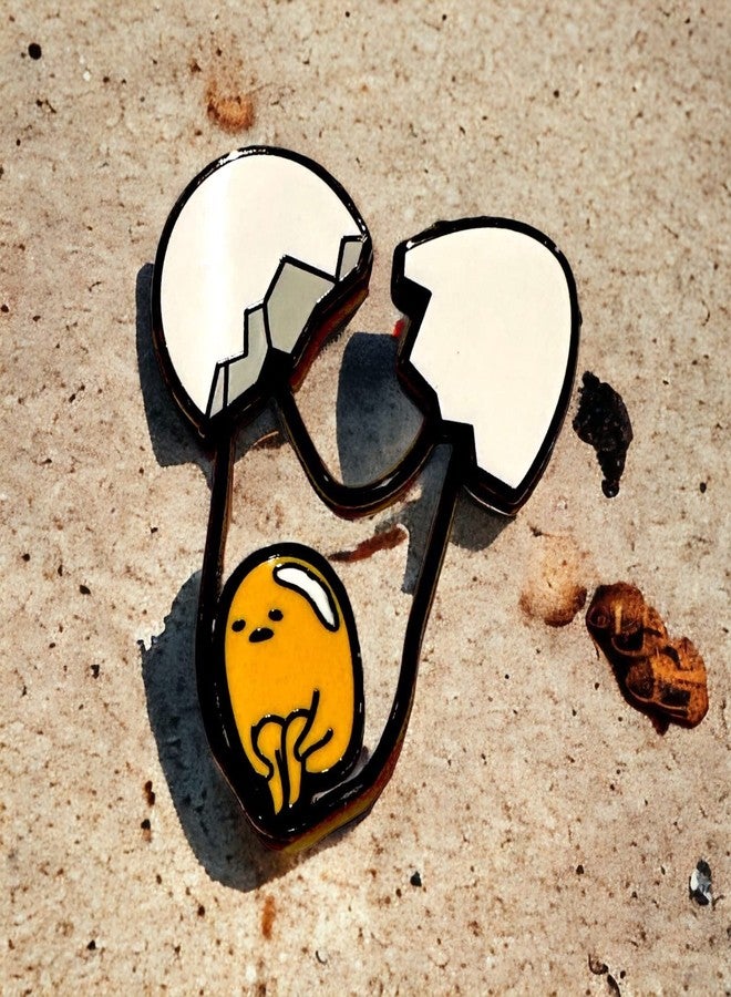 KOZUKI Gudetama Pin The Lazy Egg Pin gudetama enamel pin gudetama pin hard enamel (CRACK THE EGG) - Image 3